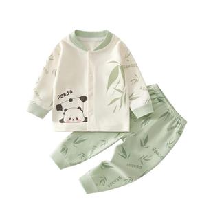 婴儿衣服男宝早秋分体套装a类纯棉婴幼儿宝宝秋装秋季外出服秋衣6