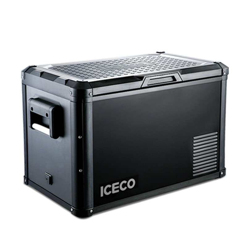 ICECO专业越野冰箱F45L金属机身耐颠簸加厚保温车家两用12V220V