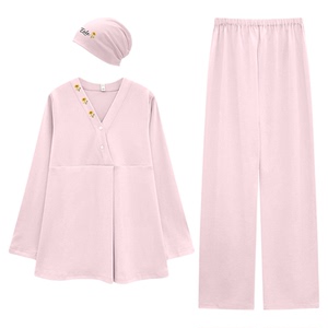 带胸垫春夏月子服纯棉4月份产后产妇睡衣孕妇喂奶哺乳家居服夏季6