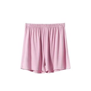 外穿莫代尔短裤女夏大码高腰阔腿裤宽松睡裤薄款打底安全裤休闲裤