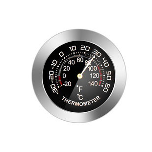 不锈钢车载温度计湿度计迷你机械多用温湿度计室内冰箱保温箱精准