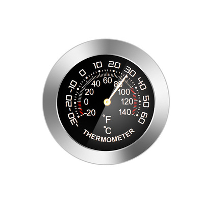 不锈钢车载温度计湿度计迷你机械多用温湿度计室内冰箱保温箱精准