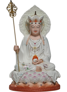微美陶瓷12至19寸地藏王佛像摆件