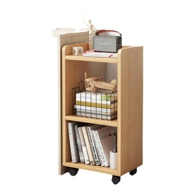 可移动小书架桌下收纳柜子