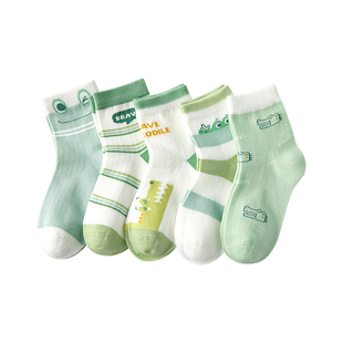 儿童袜子男童春夏款纯棉童袜男宝a类中筒袜男孩夏季网眼棉袜夏天