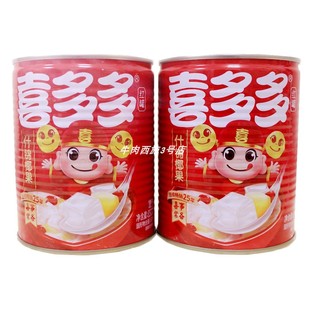 喜多多花生汤什锦椰果王罐头850g乐隆隆花生汤即食甜汤罐头包邮
