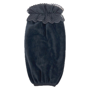 加宽长款羽绒服袖套女款秋冬季百搭蕾丝花边套袖防污护袖防脏袖头