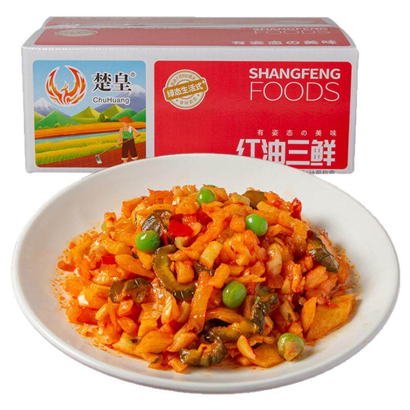 红油三鲜萝卜丁酱菜咸菜香辣