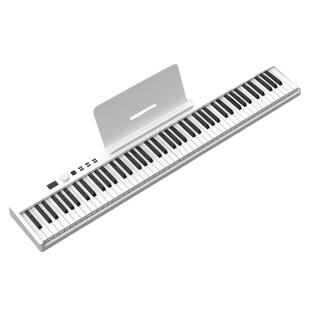 encke88键折叠电子钢琴便携式初学者专业练习配重键盘成人家用