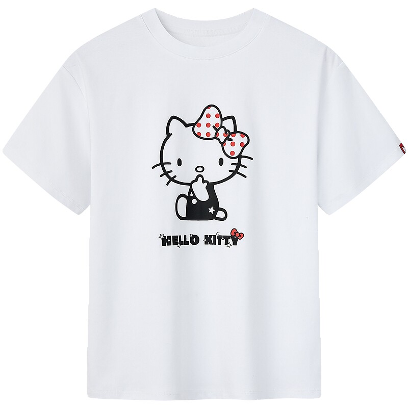 【Hello kitty联名】波司登儿童短袖T恤女童春夏内搭短袖上衣女