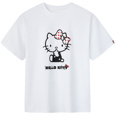 【Hello kitty联名】波司登儿童短袖T恤女童春夏内搭短袖上衣女