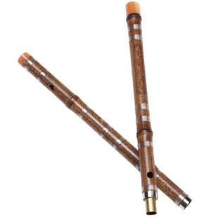 鸣声丁小明笛子精制单插演奏紫竹笛8882专业考级学生横笛民族乐器