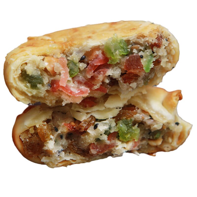 经典美食老五仁口味酥皮中秋月饼