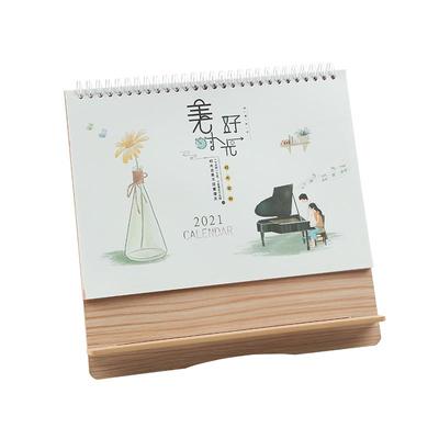 木质日历2025年台历定制广告印刷