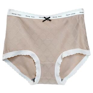 彩田花仙子高腰磨毛提花内裤女25539波浪边石墨烯底裆抑菌包臀秋