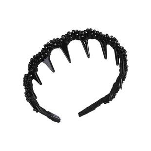 蓬松高颅顶发箍带齿防滑波浪发卡女高级感时尚洋气显脸小头箍头饰