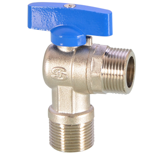 黄铜大流量角阀燃气热水器专用 4/6分全开通径球芯冷热止水阀开关