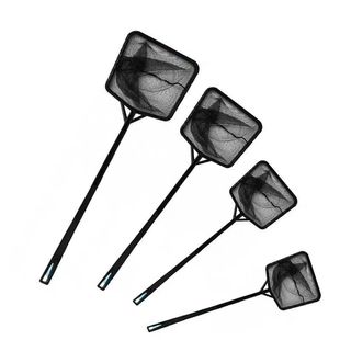 鱼缸鱼捞渔捞抄网捞鱼网水族箱兜圆方形鱼捞手抄鱼网金鱼观赏鱼