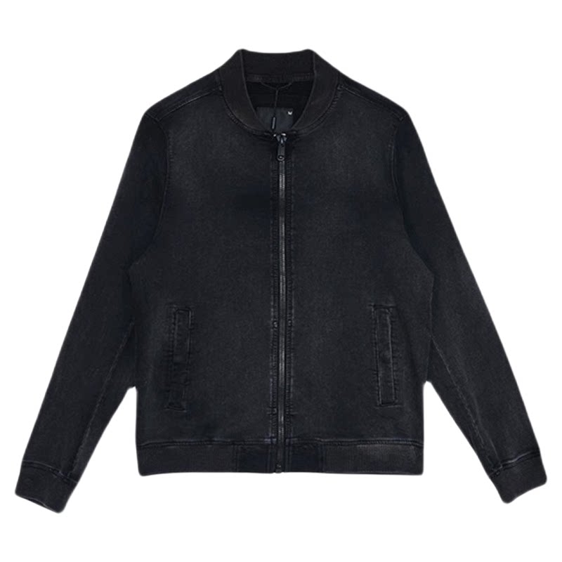 ABLE，JEANS棒球夹克黑灰牛仔