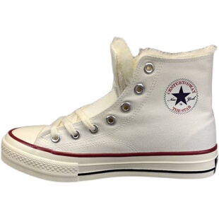 官网秋冬加棉1970s百世康威加绒女鞋保暖帆布鞋男经典百搭棉鞋