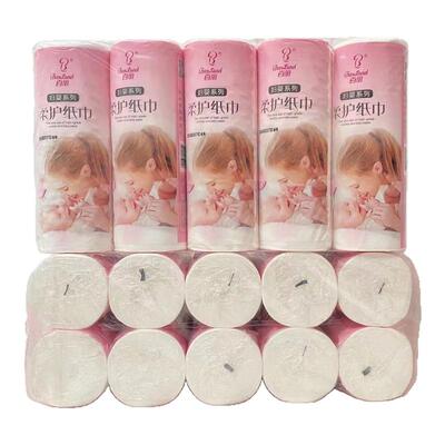 独立包装5层百丽卫生纸无芯卷纸