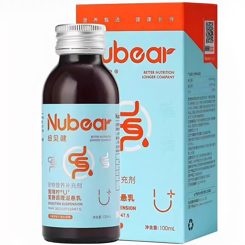 纽贝健猫狗液体钙妙支灵补铁灵