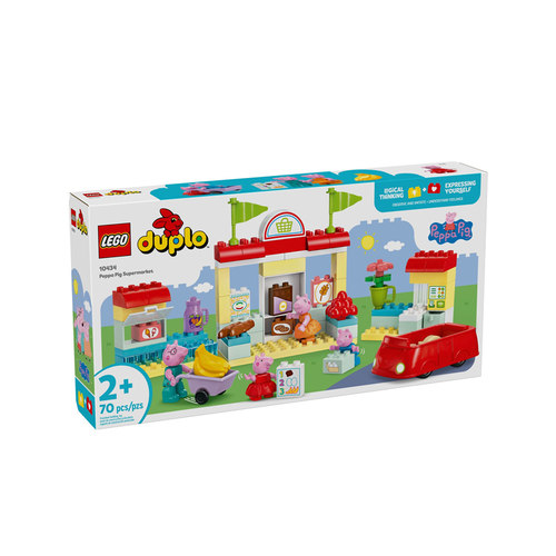 【自营】LEGO乐高得宝10434小猪佩奇超市购物之旅拼搭积木玩具