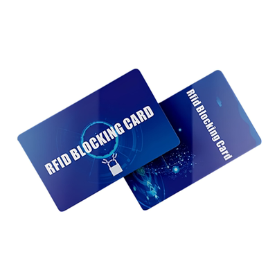 跨境热销RFID屏蔽卡Blocking card银行信用卡防盗刷身份证nfc保护防读可定制印刷