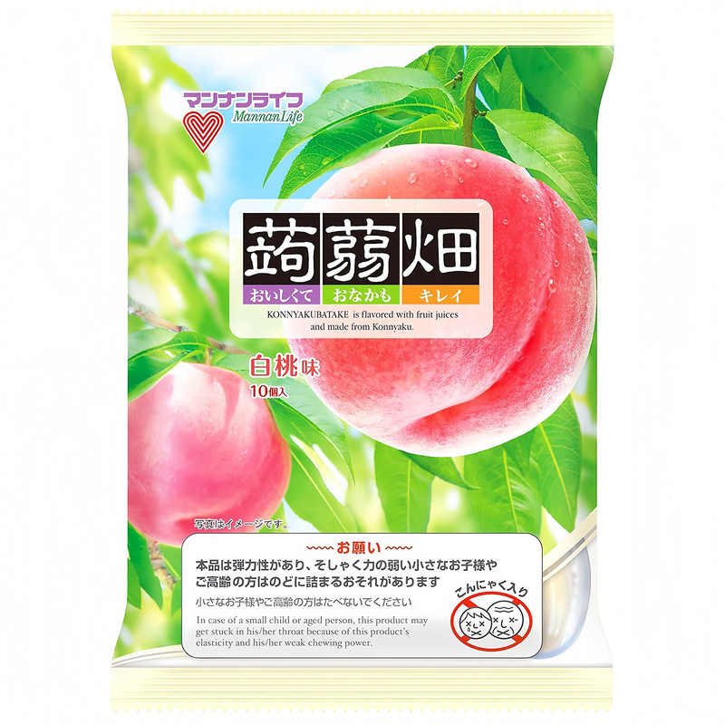 日本蒟蒻畑心型蒟蒻果冻低卡0脂