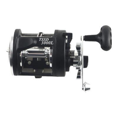 新款TSSD轮鼓全金属头鼓轮可视锚鱼渔轮海钓轮泄力渔线轮古轮冰钓