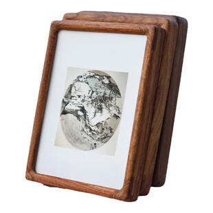 与海南黄花梨比美的刺猬紫檀 正宗老红木中式圆角 红木画框相框