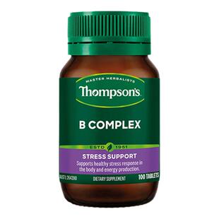 新西兰Thompsons汤普森综合维生素B100粒补充B族营养素官方正品