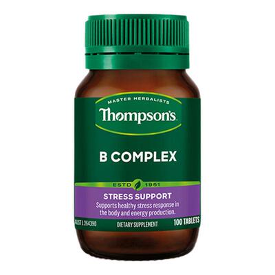 新西兰Thompsons汤普森综合维生素B100粒补充B族营养素官方正品