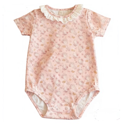 2026夏季可爱粉色图案连体衣