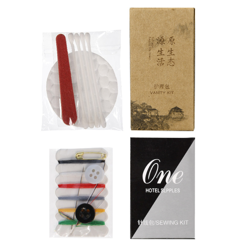 酒店用一次性棉签木棒棉签护理包宾馆客房其他用品针线包盒装定制