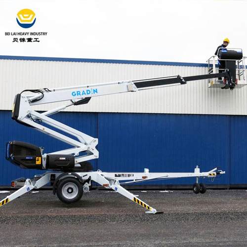 牵引式曲臂升降机8-24米路政维修养护高空作业车拖车式曲臂升降机