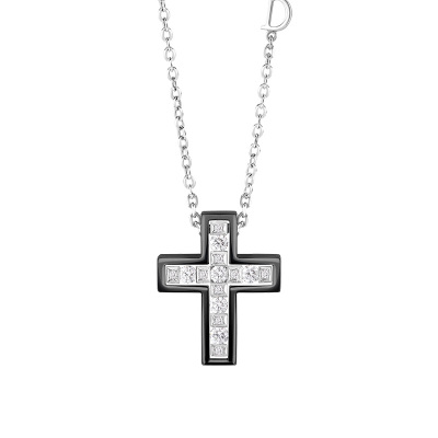DAMIANI/玳美雅 华彩年代系列18K金镀铑钻石项链