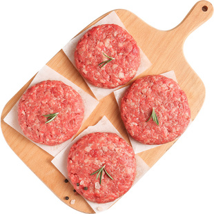 澳洲老爸10片安格斯牛肉饼和牛谷饲儿童早餐汉堡肉饼美式牛排牛肉