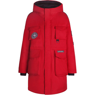 韩国情侣大码加厚冬装户外军工装羽绒服女中长款男外套200斤新