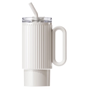 holoholo巨无霸保温杯大号大容量家用吸管杯子不锈钢女办公室水杯