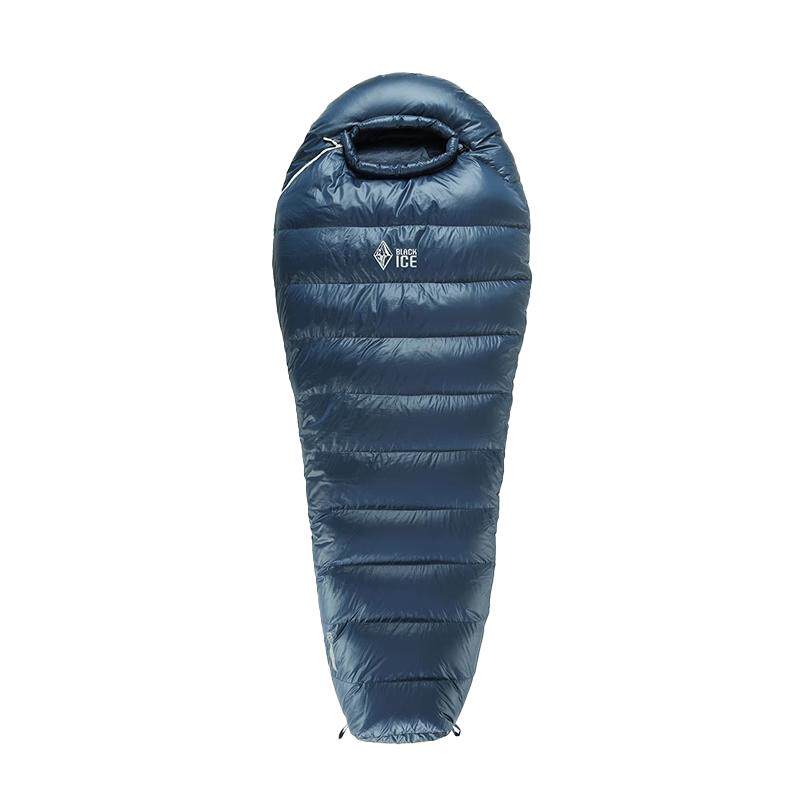 黑冰鹅绒睡袋G400/G700/G1000/G1300成人羽绒户外登山露营防寒冬