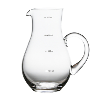 玻璃白酒分酒器洋酒红酒醒酒器家用小酒杯扎壶量酒器饭店用带刻度