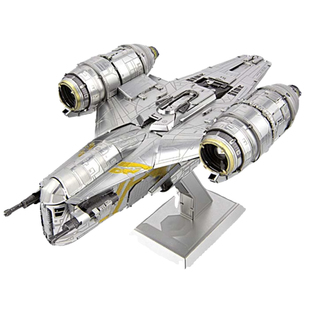 全金属手工diy立体3d拼装模型星球战斗3D立体拼图剃刀冠号曼达洛