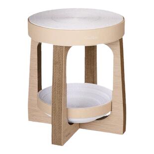 宅猫酱 necosekai小凳子瓦楞纸猫抓板猫窝一体两用立式双层猫玩具