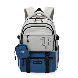 书包女大容量中学生高中双肩包护脊减负防水五六年级初中生百佳威