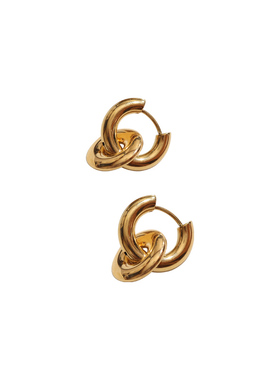 二种戴法耳环wearring黄铜镀金