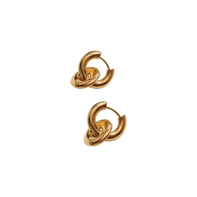 二种戴法耳环wearring黄铜镀金