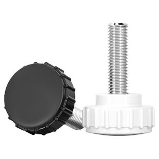 304不锈钢圆头手拧螺丝圆型直纹台阶手柄螺丝胶头把手MM3M4M5M6M8