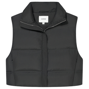 COVERINS轻量云朵感 | 90白鹅绒立领羽绒马甲女短款2025冬新品