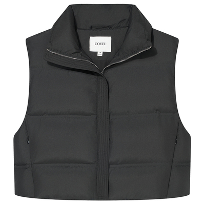 COVERINS轻量云朵感 | 90白鹅绒立领羽绒马甲女短款2025冬新品